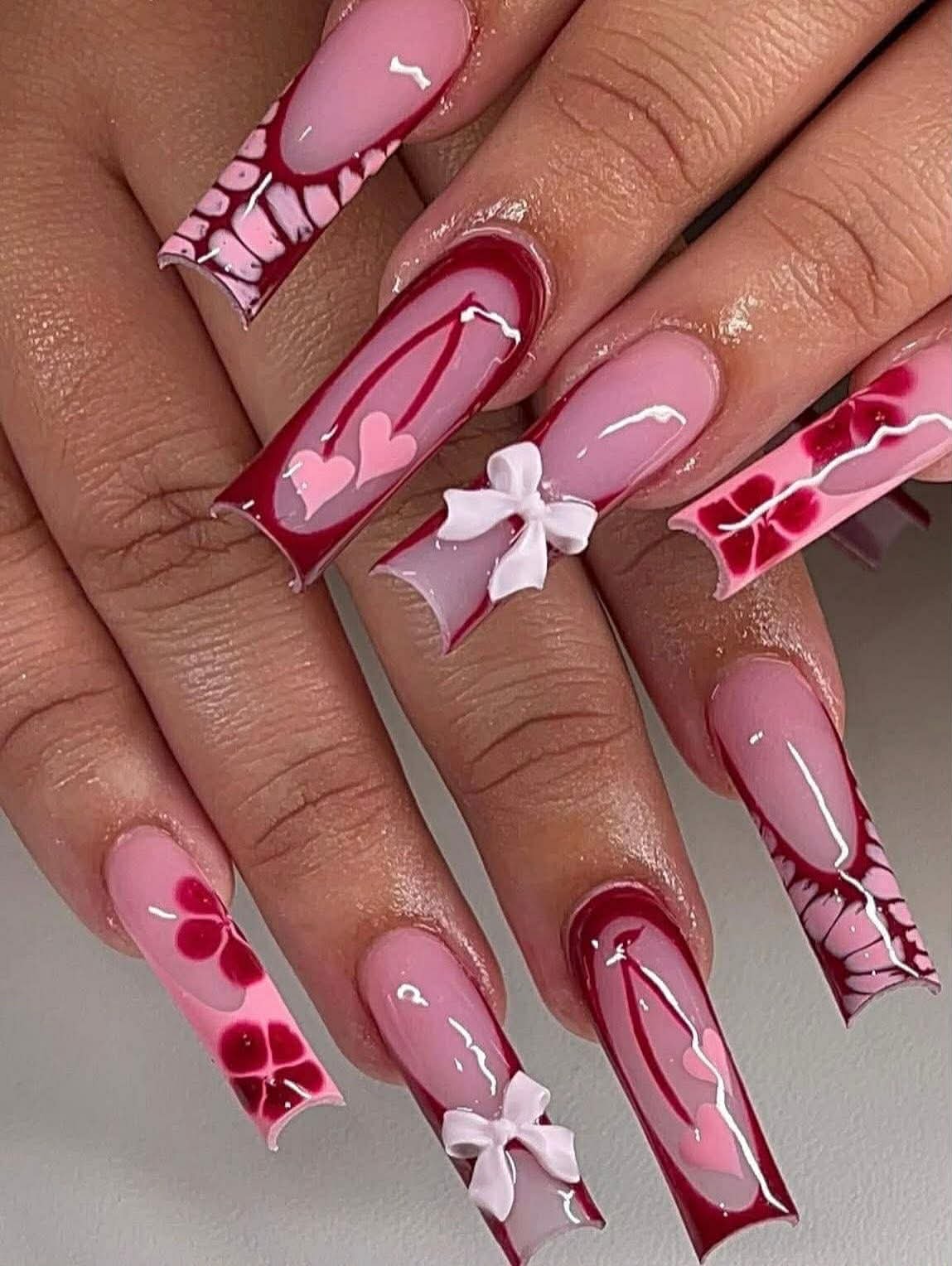 Floral Nail Art Nova Nail Salon Lubbock